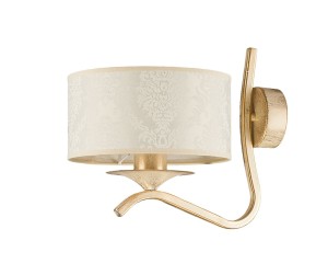 Kaszmir kinkiet 1xE27 ecru złoty 1276