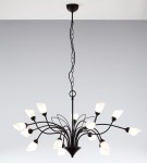 Gloriosa żyrandol 15xG9 czarny biały 2057