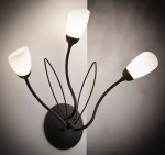 Gloriosa kinkiet 3xG9 czarny biały 2059