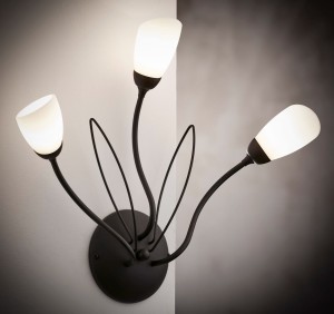Gloriosa kinkiet 3xG9 czarny biały 2059