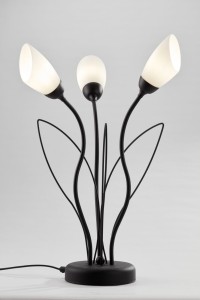 Gloriosa lampa stołowa 3xG9 czarna biały 2065