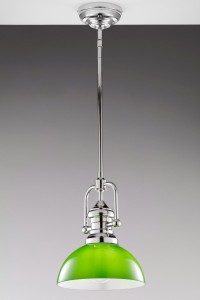 Platino lampa wisząca 1xE27 nikiel zielony 2071