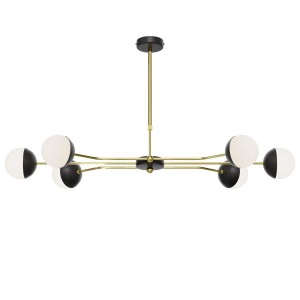 Trento lampa wisząca 6xG9 złota czarna 1981
