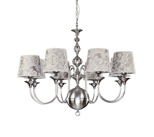Batumi żyrandol 8xE27 chrom szary 1610