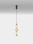 Glorica lampa wisząca 1xLED 15W czarna LE45192