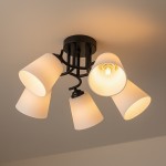 Pafos lampa sufitowa 5xE27 czarna ML2258