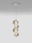 Tanvera lampa wisząca 1xLED 15W chrom szary LE45207