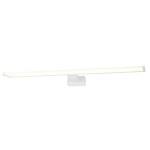 Kinkiet Mirore L60 w kolorze białym, LED 10W, 4000K, IP44. Prosty, prostokątny kształt z zamontowanym źródłem światła, umieszczony na płaskiej podstawie. Idealny do oświetlenia wnętrz.
