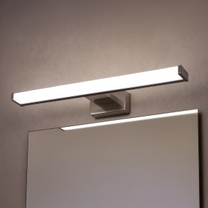 Mirore kinkiet L40 LED 8W 4000K IP44 srebrny ML2031