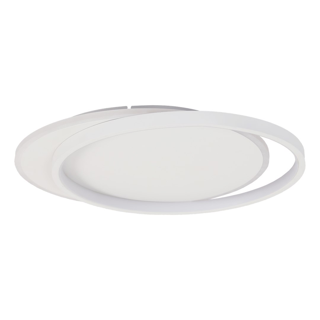 Lampa sufitowa LED Cordoba o mocy 30W i barwie 4000K w kolorze białym. Okrągły kształt z dwoma pierścieniami, umieszczona w pozycji wiszącej. Prosta, nowoczesna konstrukcja, idealna do oświetlenia wnętrz.