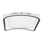 Cali Square lampa sufitowa LED 30W 4000K w kolorze czarnym i białym, o kwadratowym kształcie, z widocznym białym kloszem i czarną ramką. Ujęcie z dołu, pokazujące konstrukcję. Idealna do nowoczesnych wnętrz.