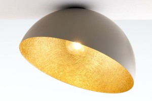 Sfera D50 lampa sufitowa 1xE27 taupe/złoty 41519