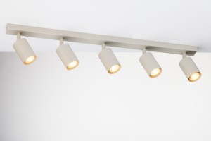 Zoom lampa sufitowa (spot) 5xGU10 szary beż 41517