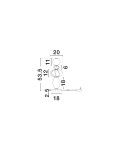 Lampa stołowa Casurno 1xLED 16W w kolorze czarnym, o nowoczesnym kształcie z dekoracyjnymi elementami, wysokość 53,5 cm, szerokość 20 cm. Zasilanie poprzez przewód z wtyczką. Idealna do nowoczesnych wnętrz.
