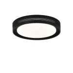 Ronda plafon D39 LED 25W CCT w kolorze czarnym, o okrągłym kształcie. Posiada białą oprawę świetlną w centrum i perforowaną obręcz, montowany na suficie. Idealny do nowoczesnych wnętrz.