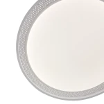 Plafon Ronda D39 LED 25W CCT w kolorze białym. Okrągła konstrukcja z perforowanym obrzeżem, montowana sufitowo. Jasna, matowa powierzchnia, idealna do nowoczesnych wnętrz. Produkt widoczny z góry.