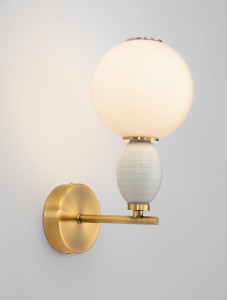 Laverzo kinkiet 1xLED 6W złoty beżowy LE45229