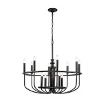 Capitol Hill żyrandol 12xE14 czarny KL-CAPITOL-HILL12-BLK