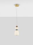 Felanzo lampa wisząca 1xLED 12W złota multikolor LE45240