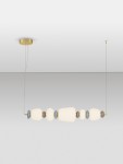Felanzo lampa wisząca 1xLED 28W złota multikolor LE45243