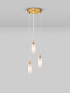 Corvizo lampa wisząca 3xG9 złota LE45274