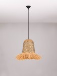 Fanliza lampa wisząca 1xE27 czarna hiacynt wodny LE45360