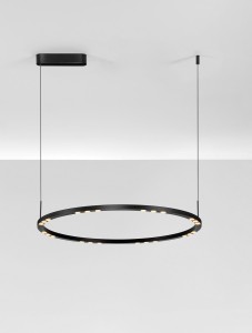 Carenso lampa wisząca 1xLED 46W czarna LE45407