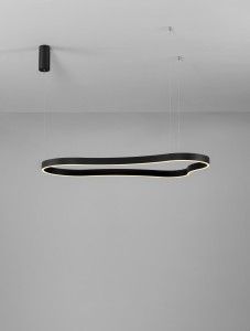 Velbano lampa wisząca 1xLED 61W czarna LE45417