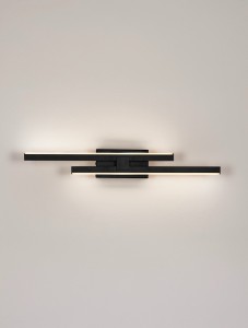 Felvira kinkiet 2xLED 12W czarny LE45467
