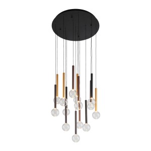 Alinos lampa wisząca 58W 3000K PND-24019-14A-BK