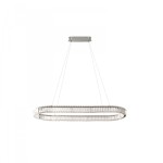 Spark Oval lampa wisząca z pilotem 2xLED 78W CCT chrom AZ6710