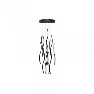 Flow lampa wisząca 13xLED 180W  czarna AZ6817
