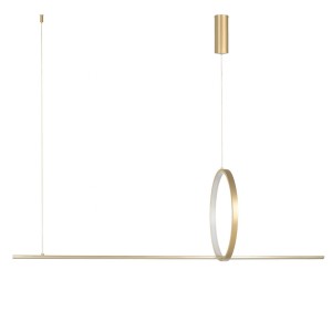 Pelle lampa wisząca 2xLED 32W złota AZ5757