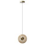 Andora lampa wisząca 1xLED 12W złota bursztynowy AZ6882