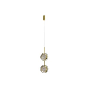 Euforia lampa wisząca 2xLED 12W złota AZ6736