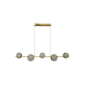 Euforia lampa wisząca 5xLED 30W złota AZ6737
