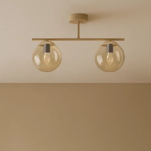 Felix lampa sufitowa 2xE14 beżowa/bursztynowy K-5781