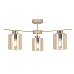 Vanes lampa sufitowa 3xE27 beżowa/bursztynowy K-5811