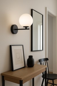 Aspen kinkiet 1xG9 czarny/biały K-5553