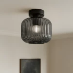 Campo D20 lampa sufitowa 1xE27 czarna/grafitowy K-5662