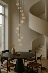 Galaxy lampa wisząca 13xG9 czarna/bursztynowy KP-31