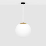 Isla D30 lampa wisząca 1-punktowa czarna/patyna K-4912