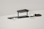 Lampa sufitowa Parma 2xG9 w kolorze czarnym z przezroczystymi kloszami. Oświetlenie montowane na suficie, z metalową konstrukcją i dwoma okrągłymi żarówkami. Klosze mają teksturowaną powierzchnię, co nadaje lampie nowoczesny charakter.