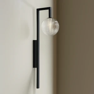 Parma kinkiet 1xG9 czarny/transparent K-5763