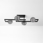Tores lampa sufitowa 4xG9 czarna/grafitowy K-5771