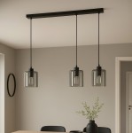 Miri lampa wisząca 3xE27 czarna/grafitowy K-5575