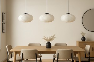 Peso lampa wisząca 3xE27 czarna/biały K-5672