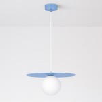 Robin D25 lampa wisząca 1xG9 niebieska/biała K-5446