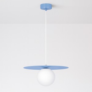 Robin D25 lampa wisząca 1xG9 niebieska/biała K-5446