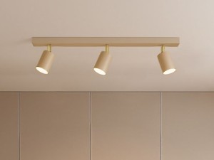 Mati lampa sufitowa (spot) 3xGU10 beżowa K-5822